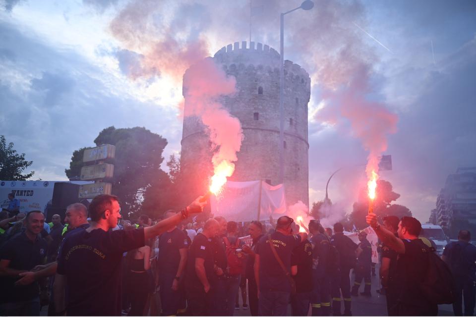 διαμαρτυρια αστυνομικων θεσσαλονικη